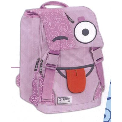 Mochila spirit emoticons (m-22) rosa