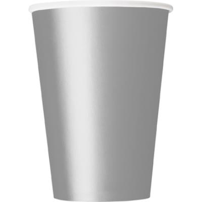 10 Gobelets en carton argent Taille Unique