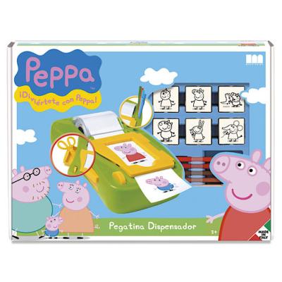 Peppa Pig - Set Créatif - Machine à Sticker - Distributeur et Tampons