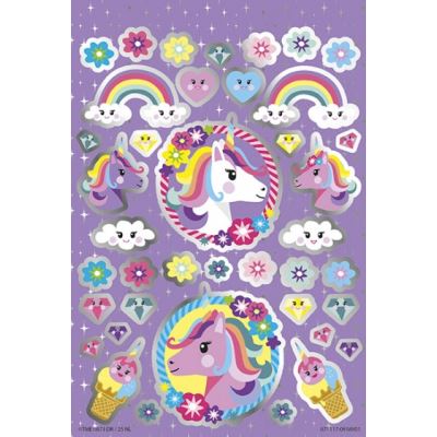 set Unicorn Bookletd'autocollants 14 x 21 cm 4 feuilles