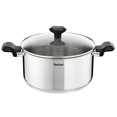 Tefal Comfort Max Faitout avec couvercle - Inox - 24 cm