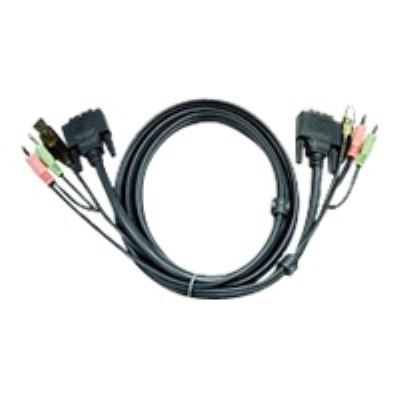 ATEN 2L-7D02UH - câble vidéo / USB / audio - 1.8 m