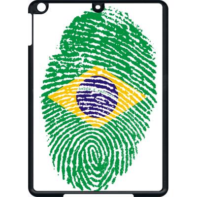 Coque pour apple ipad air empreinte digitale drapeau bresil brazil
