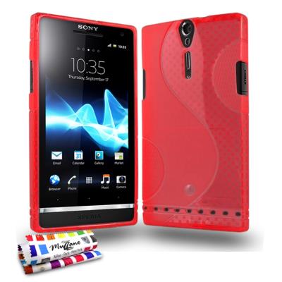 Coque Souple ORIGINALE Ultra Fine Rouge , Le S, Premium de MUZZANO pour SONY XPERIA ARC HD