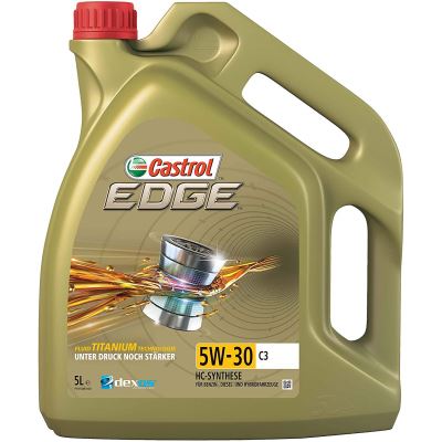 Castrol 52605 Edge avec Technologie à Titane Fluide 5W-30 C3, 5 Litres (Etiquette Allemande)