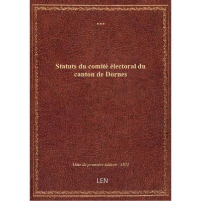 Statuts du comité électoral du canton de Dornes
