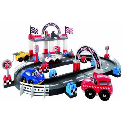 Ecoiffier - 3079 - jeu de construction - circuit racing fast car