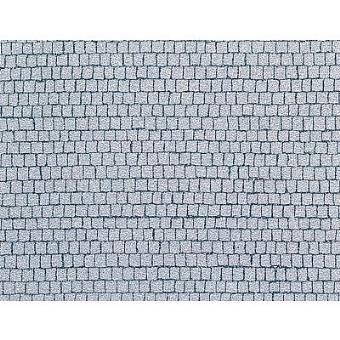 Trottoir Structuré « Pavés » NOCH Pour Modélisme HO - Réaliste, 2,4 Cm De Large, 83 Cm De Long
