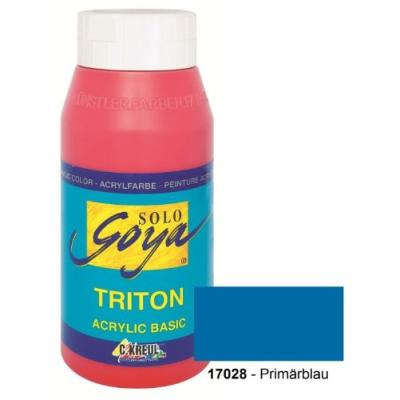 Peinture acrylique solo goya triton, bleu primaire, kreul 17028
