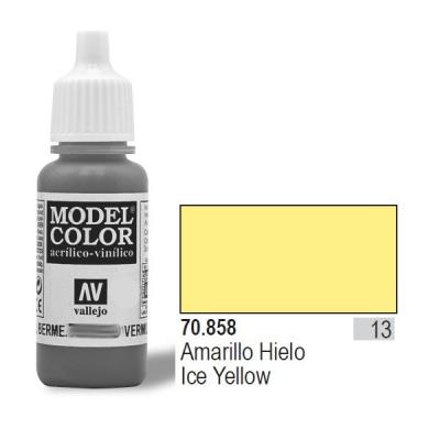 Vallejo acrylic model color - ice yellow - val858 vall-70858