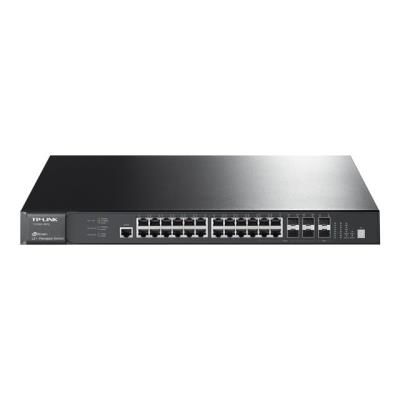 TP-LINK JetStream T2700G-28TQ - switch - 28 poorten - Beheerd - rack-uitvoering