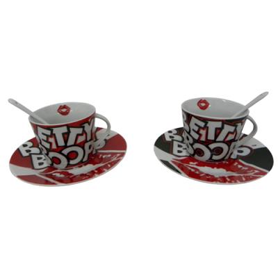 Coffret tasses et sous tasses Betty Boop