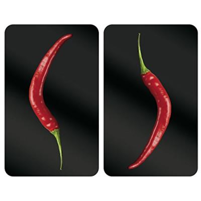 Wenko 2521380100 protège-plaque universel 2 pièces hot peperoni