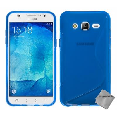 Housse etui coque pochette silicone gel fine pour Samsung Galaxy J3 (2016) - BLEU