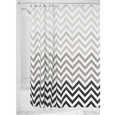 Interdesign 52023eu ombre chevron rideau de douche polyester gris/multicolore 183 x 183 cm