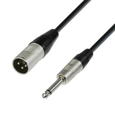 Adam Hall Câble Rean 4 Star Series, Xlr Mâle 6,3 Mm Vers Jack Mono 6,3 Mm