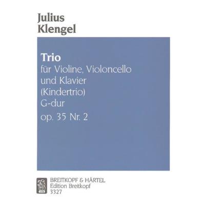 Partitions classique EDITION BREITKOPF KLENGEL JULIUS - KINDERTRIO G-DUR OP. 35, NR. 2 - VIOLIN, CELLO, PIANO Ensemble mixte