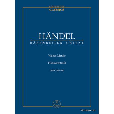 Partitions classique BARENREITER TASCHENPARTITUREN HAENDEL G.F. - WATER MUSIC HWV 348-350 - SCORE Format poche