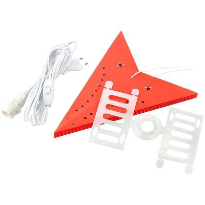 Étoile En Papier Lumineuse à Suspendre 75 Cm – Avec Guirlande LED 3 M, Pour Noël, Mariages, Fêtes – Ambiance Chaleureuse