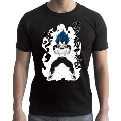 ABYstyle - Dragon Ball Super - T-Shirt - Vegeta Royal Blue - Noir - Homme (XL)