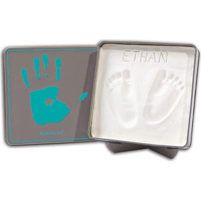 Baby Art - Kit empreinte Baby Art magic box carré (taupe/azure )
