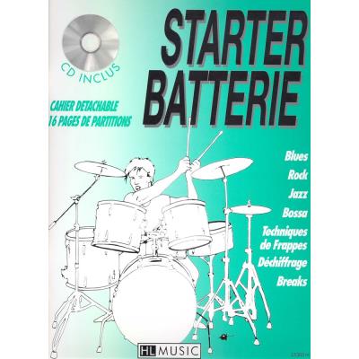 Méthodes et pédagogie LEMOINE BILLAUDY PATRICK - STARTER BATTERIE VOL.1 + CD - BATTERIE Batterie
