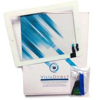 Vitre ecran tactile pour iPad Air 2 blanc + outils - Visiodirect - - 1