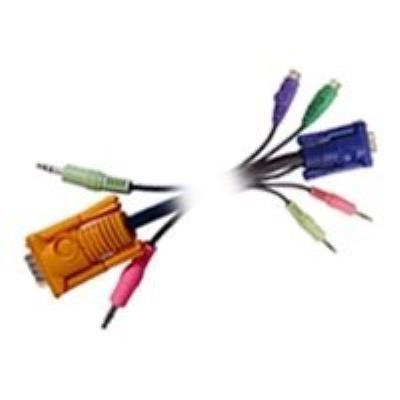 IOGEAR Micro-Lite kabel voor toetsenbord / muis / video / audio - 1.83 m