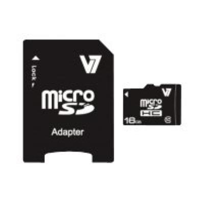 V7 VAMSDH16GCL10R-2E - flashgeheugenkaart - 16 GB - microSDHC