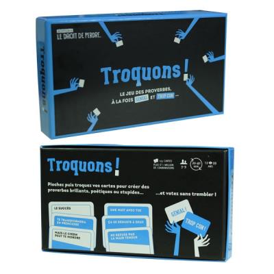 TROQUONS - Le jeu des proverbes, a la fois genial et trop con
