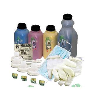 Kit de recharge toner compatible 4 couleurs pour imprimante