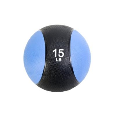 Fa sports médecine ball noir bleu 6,8 kg 28,6 cm