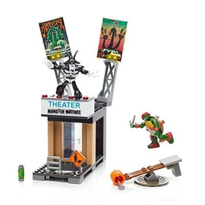 Mega bloks - tortues ninja - dpf64 - combat face au théâtre