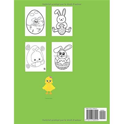 Livre de coloriage de Pâques pour les enfants de 2 à 6 ans - 80 pages - Format  A4 - broché - NLFBP Editions, Livre tous les livres à la Fnac