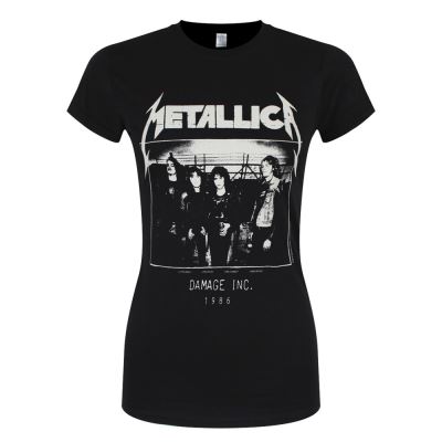 T-shirt Metallica MOP Photo Damage Tour Femme Noir - Taille XXL