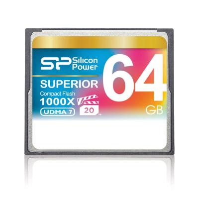 Silicon Power CompactFlash Superior 64 Go 1000x - CompactFlash 64 Go - Certifiée 1000x