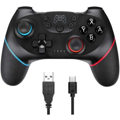 Qumox Manette sans fil pour Nintendo Switch, contrôleur Bluetooth Manette Switch Pro