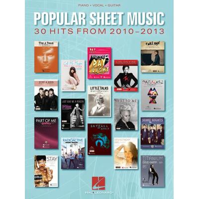 Popular Sheet Music: 30 Hits From 2010-2013 P/V/G