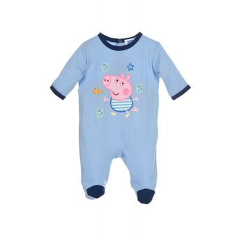 Peppa Pig Pyjama Grenouillere Bebe Garcon Dors Bien Bleu Autres Vetements Achat Prix Fnac