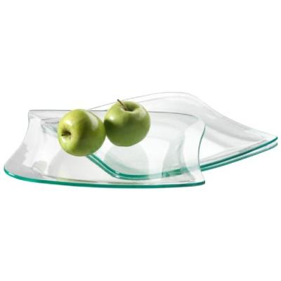 VERSO 922264 ASSIETTE DE PRÉSENTATION EN VERRE 29 X 28 CM 3 PIÈCES LA MUSICA