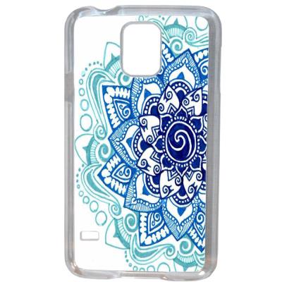 Etui Housse Coque Originale Mandala Bleu Samsung Galaxy S5