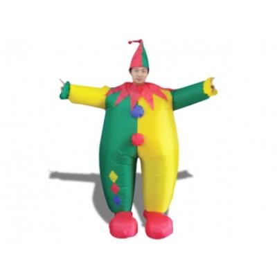 Un magnifique déguisement clown multicolore gonflable déguisement fete accesssoire costume insolite drole