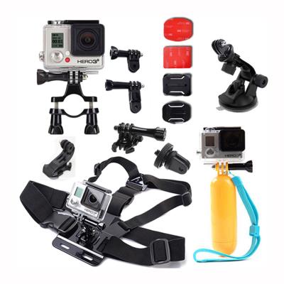 Noir LIOOBO Kit de Montage pour Casque Action Camera Support de Moto Support de Moto Réglable pour Le Cyclisme 