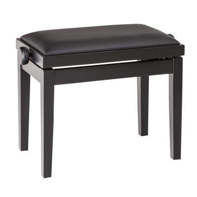 Accessoires claviers K&M BANQUETTE PIANO - BANC FINITION NOIR MAT , SIÈGE SIMILI CUIR NOIR Banquettes claviers - pianos