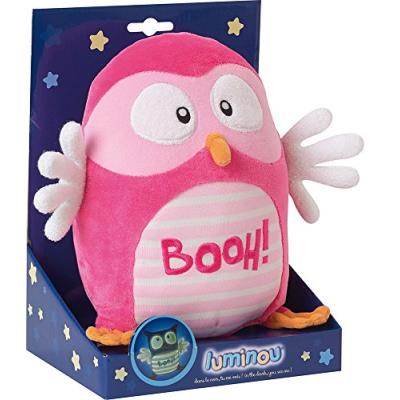 Jemini - 040670 - luminou booh chouette - 20 cm - rose