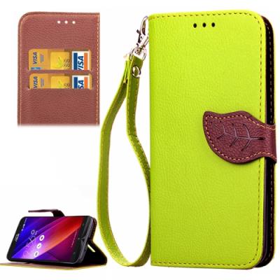 Asus Zenfone 2 ZE550ML / ZE551ML Coque housse Cuir PU Vert Texture Litchi
