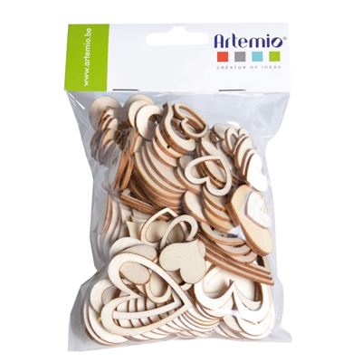 Coeur en bois 129 pièces - artémio