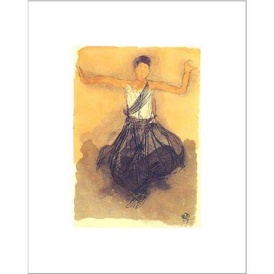 Affiche 40x50 cm Danseuse Cambodgienne / Cambodian Dancer / Tänzerin aus Kambodscha