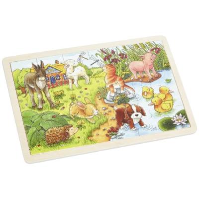 Puzzle en bois bébés animaux