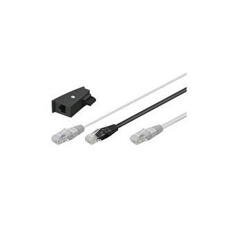 Wentronic Goobay Cavo TAE-F A RJ11 3 Metri - Collegamento Telefono, Fax O Modem A Presa Telefonica, Colore Nero - 2